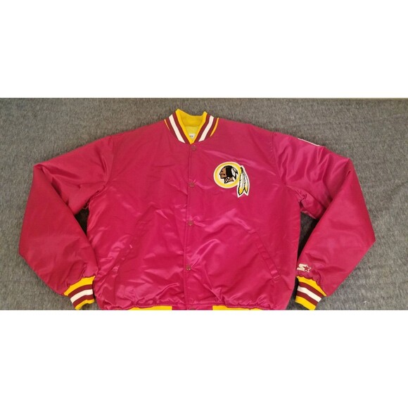 Vintage Washington Redskins Starter Proline Satin Bomber Jacket Men’s Size XL